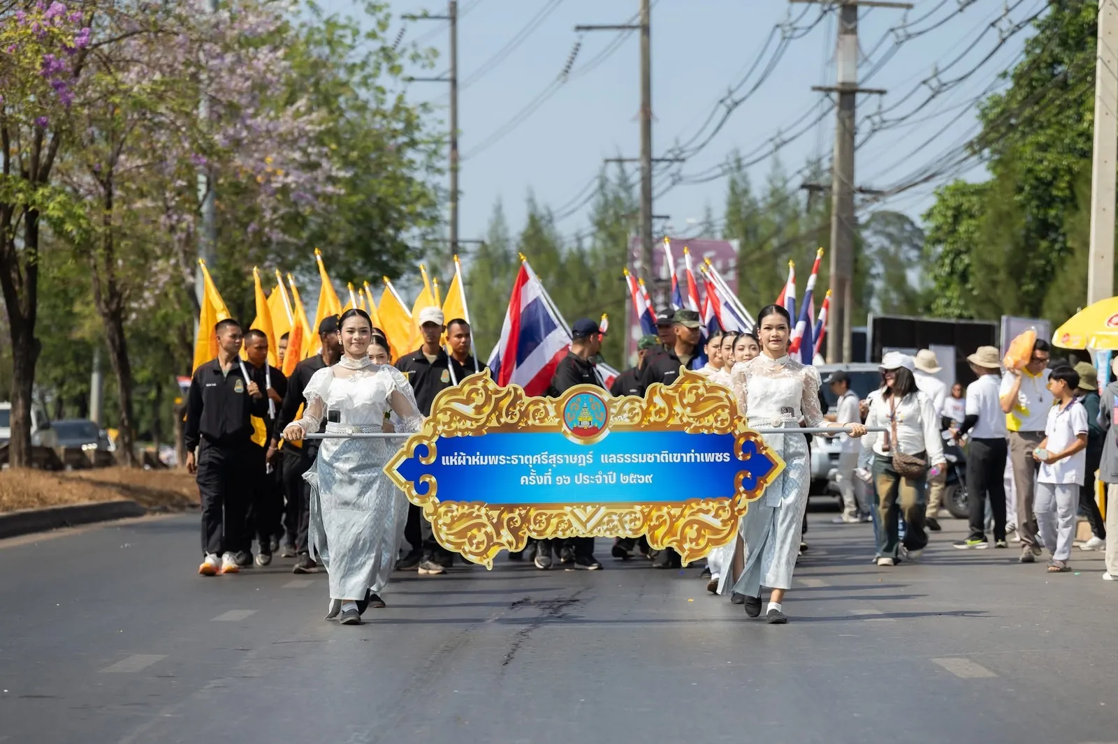 ขบวนแห่ผ้าห่มพระธาตุศรีสุราษฎร์ ครั้งที่ 16 ภาพผลงานจริง